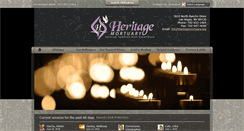Desktop Screenshot of heritagemortuary.org
