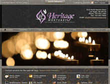 Tablet Screenshot of heritagemortuary.org